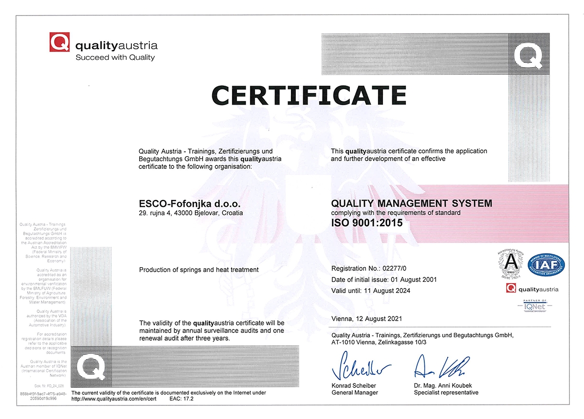 QA ISO 9001